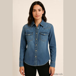 Forever 21 Denim Shirt Women's Size Small